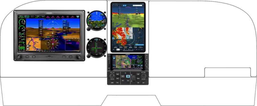A Cessna 182P, Q, R, R182, TR182 instrument panel design