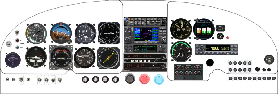 An Mooney M20C M20E M20F instrument panel design
