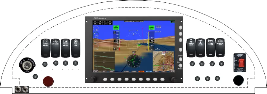 A Sport Performance Aviation, LLC Panther instrument panel design