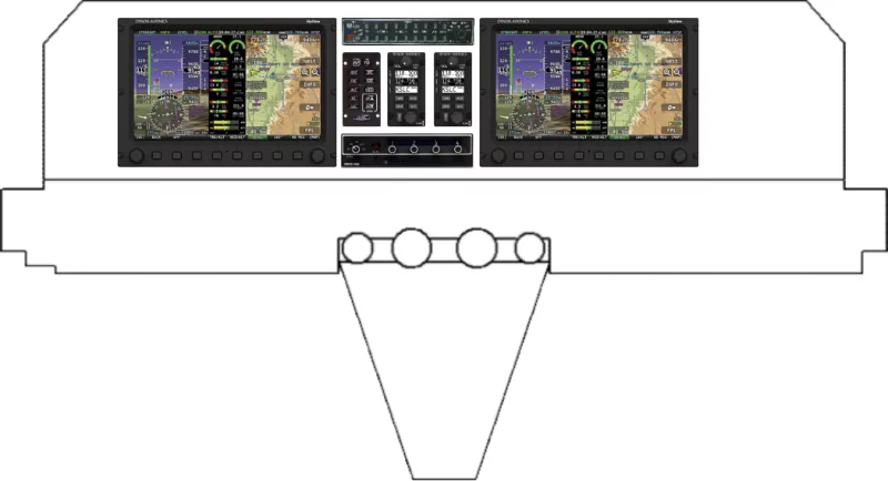 A Bede Corp BD-4 instrument panel design