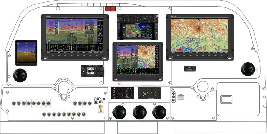 Beechcraft A36 instrument panel design