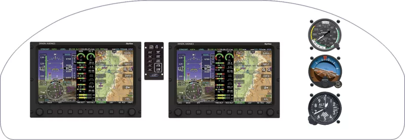 A Beechcraft Model 18 instrument panel design