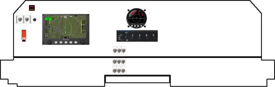 A Bede Corp BD-4 instrument panel design
