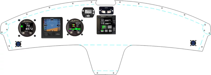 A SkyReach Bushcat instrument panel design