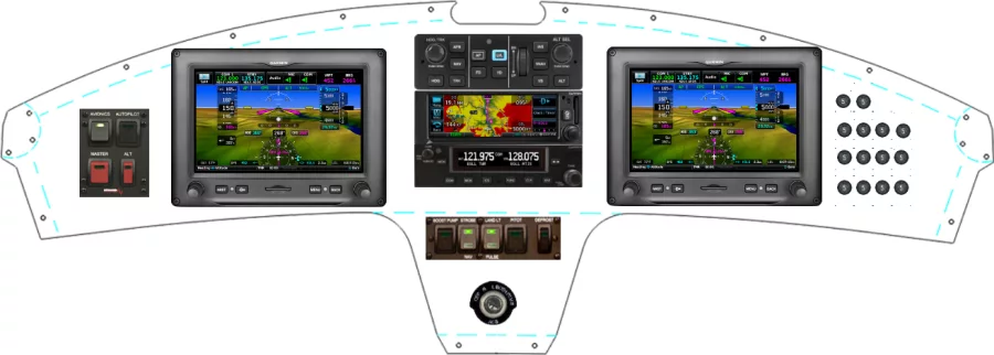 A SkyReach Bushcat instrument panel design