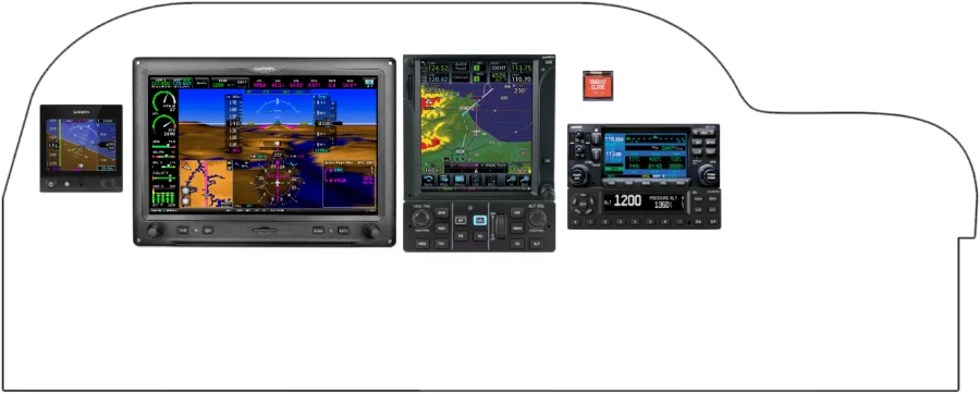 A Cessna 177 Cardinal instrument panel design