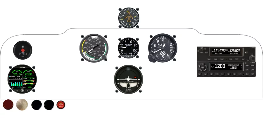 A American Champion Decathlon instrument panel design