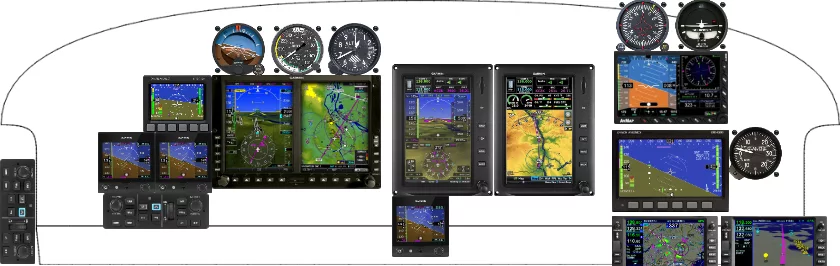 A North American Rockwell 112 instrument panel design