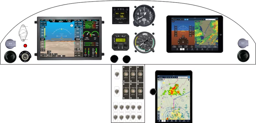A Zenith Aircraft Company CH-601/601XL instrument panel design
