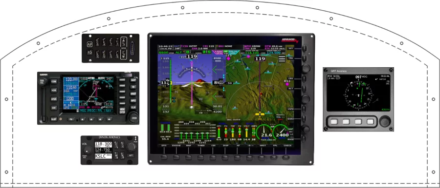 An Team Rocket Aircraft F1 Rocket instrument panel design