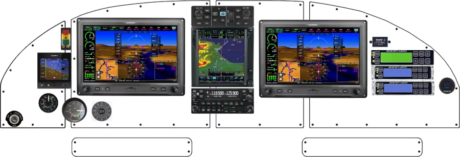 An Lancair International ES / IV instrument panel design