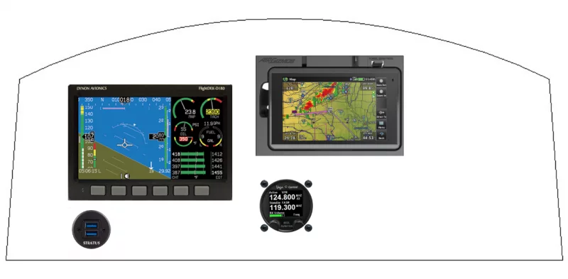 An Aeroprakt Aircraft Aeroprakt A22 instrument panel design