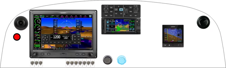 A Kitfox Aircraft Model 5/7 instrument panel design