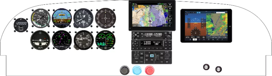 A Glasair Aviation Glastar instrument panel design