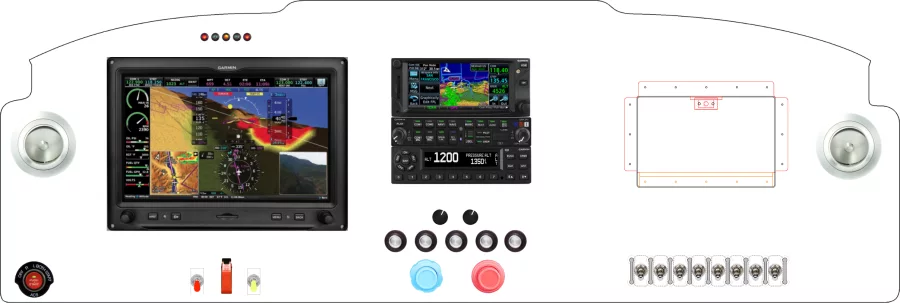 A Globe Aircraft Swift instrument panel design