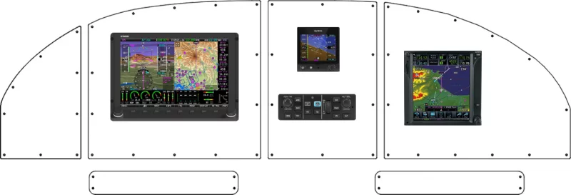 An Lancair International ES / IV instrument panel design