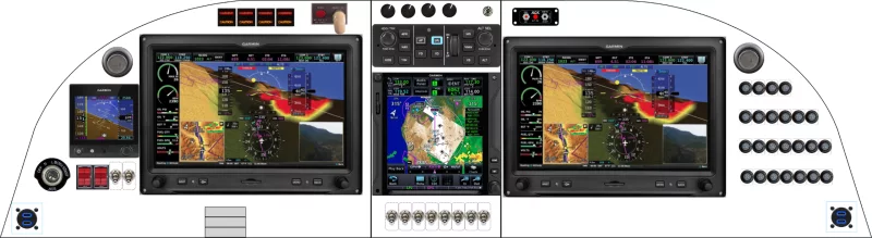 A Lancair International 2000 / FG instrument panel design