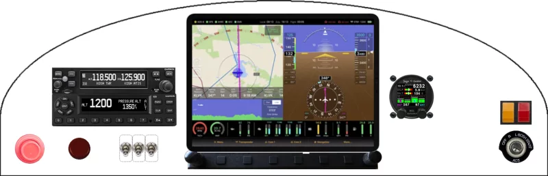 A Bearhawk Aircraft LSA instrument panel design