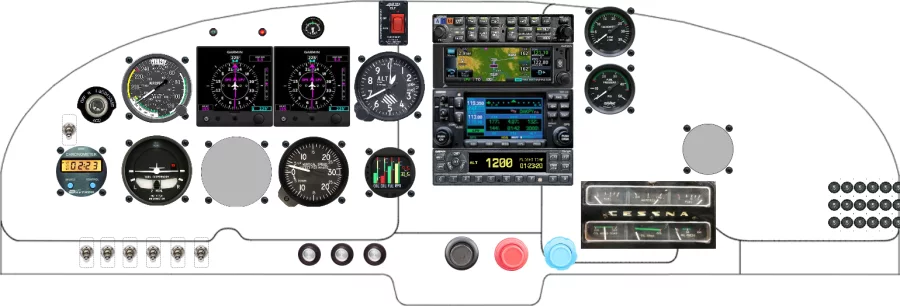 An Mooney M20C M20E M20F instrument panel design