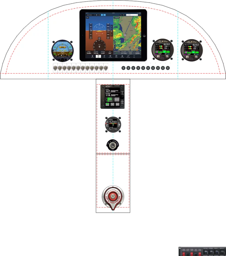 A Zenith Aircraft Company STOL CH 750 instrument panel design