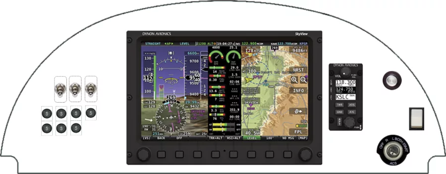 An Aviat Aircraft S1/S2 instrument panel design