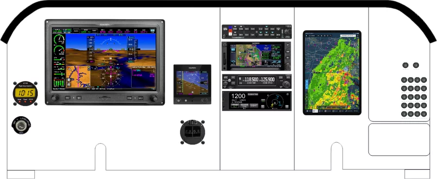An Mooney M20R instrument panel design