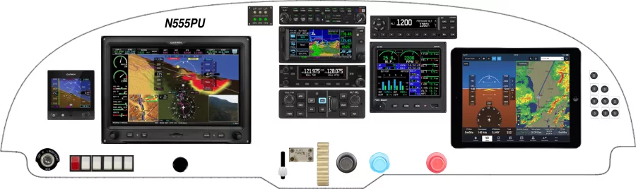 A Ryan Aeronautical Navion instrument panel design