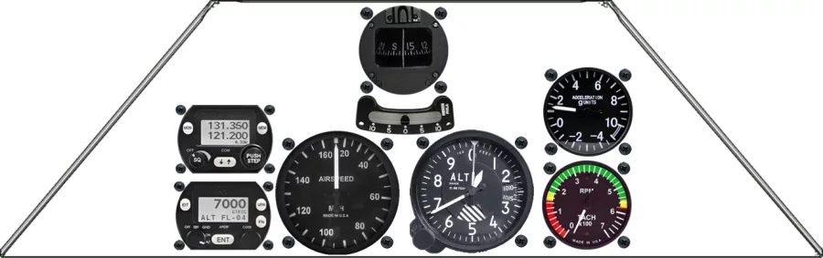 A Sonex Aircraft SubSonex instrument panel design