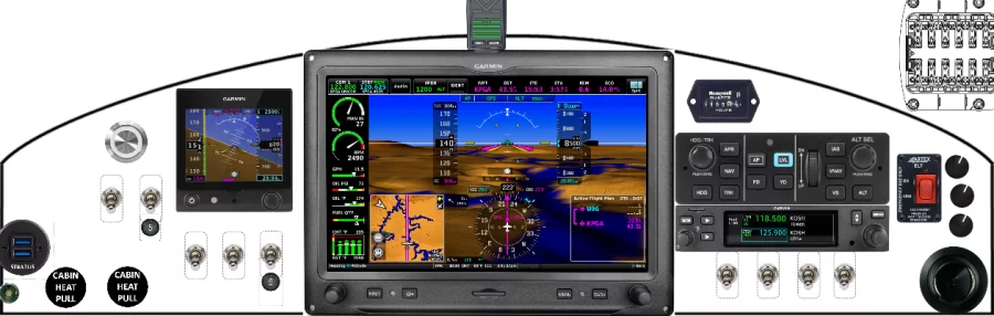 A Bearhawk Aircraft Patrol instrument panel design