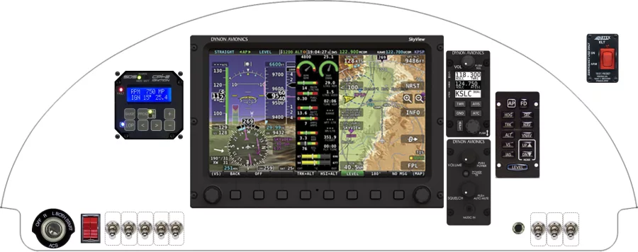 An Van's Aircraft RV-4 instrument panel design