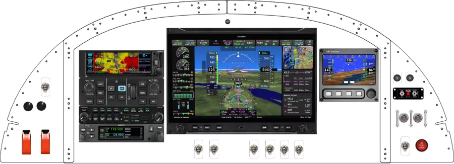 Van's Aircraft RV-8 instrument panel design