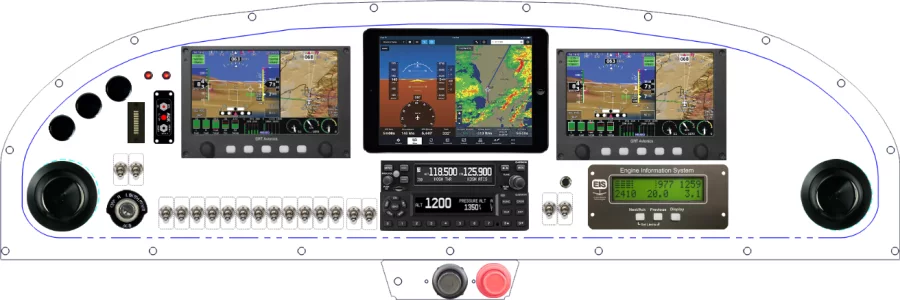 An RANS Aircraft S-20 / S-21 instrument panel design