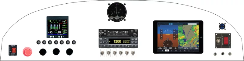 A Piper Aircraft PA-17 instrument panel design