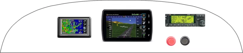 A Aero Designs Pulsar instrument panel design