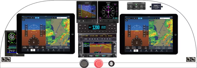 A Thorp T-18 instrument panel design