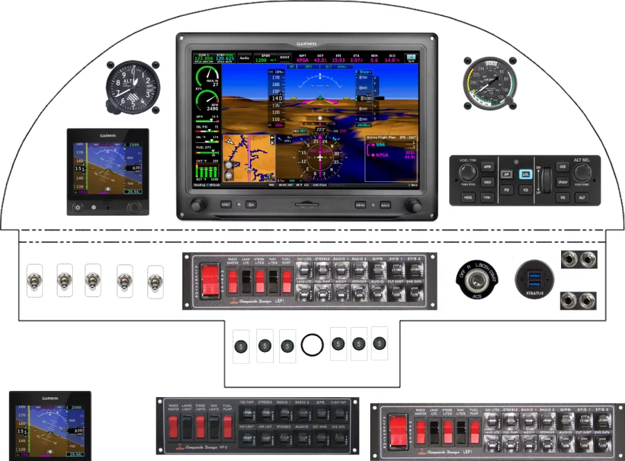 A Titan Aircraft T-51 instrument panel design