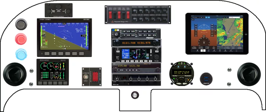A Velocity Aircraft Velocity instrument panel design