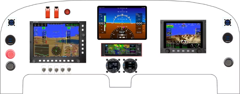 A Velocity Aircraft Velocity instrument panel design