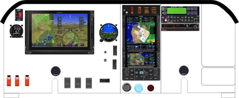 An Mooney M20R instrument panel design