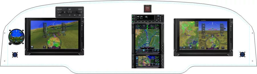 Beechcraft King Air 200 panel design